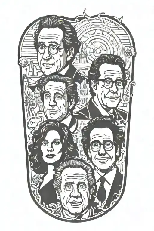 Seinfeld Cast Silhouette