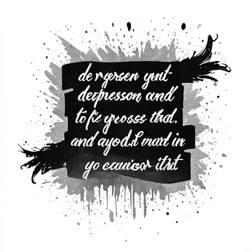 Depression Quote Written