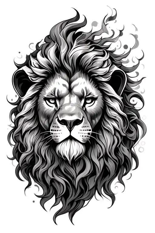 Lion Head With Madusa Sleeve