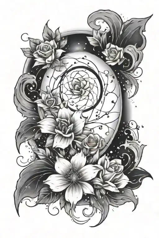 Galaxy Cover Up On Left Shoulder Feminine