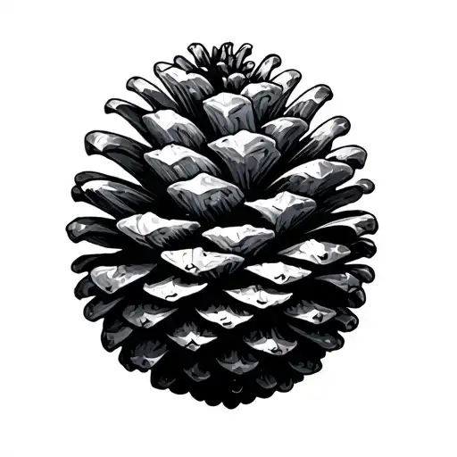 Simple Abstract Pinecone