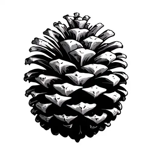 Very Simple Simple Abstract Pinecone
