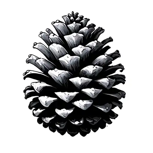 Very Simple Simple Abstract Pinecone