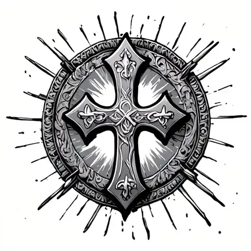 Juresalem Cross In The Style Of New Orleans