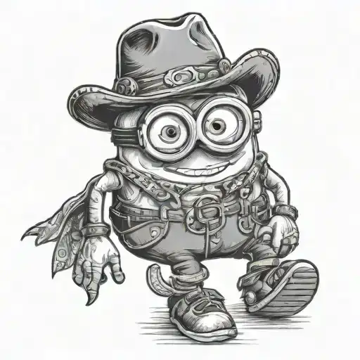 Minion Dressed As A Cowboy
