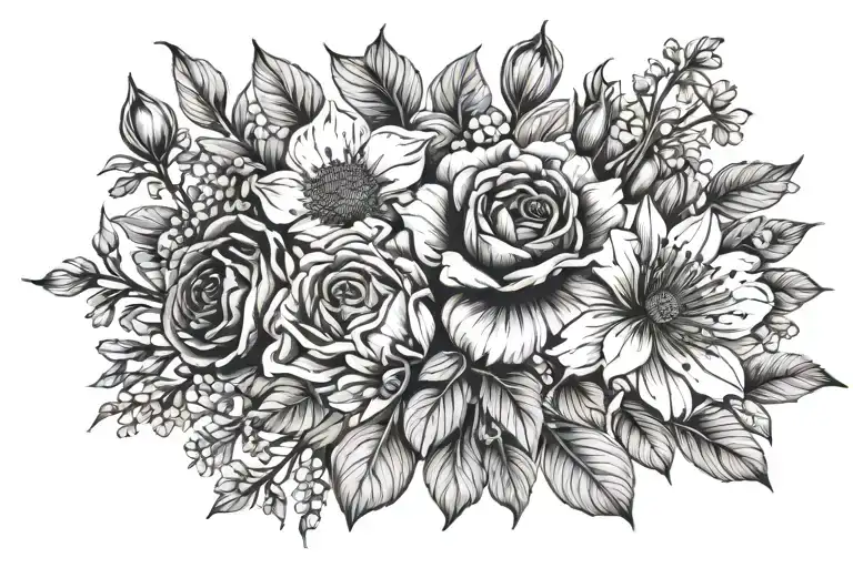 Birth Flower Bouquet February And May