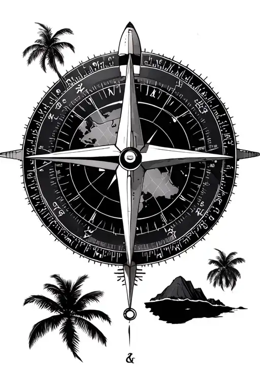 P3 Plane World Naval Compass Hawaii Islands