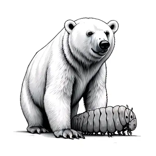 Polar Bear And Caterpillar
