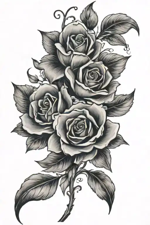 Floral Spine Tattoo With The Saying Bent Not Broken