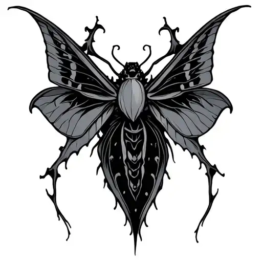 Cybergothic Moth Wings
