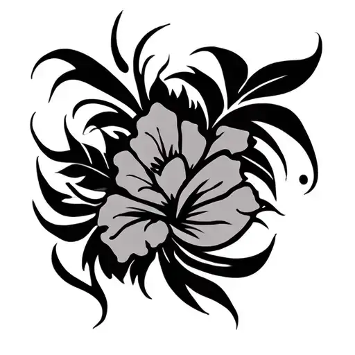 Tribal Hawaiian Side Of Leg