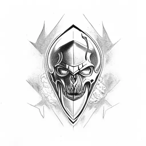 Ares Crushing A Skull