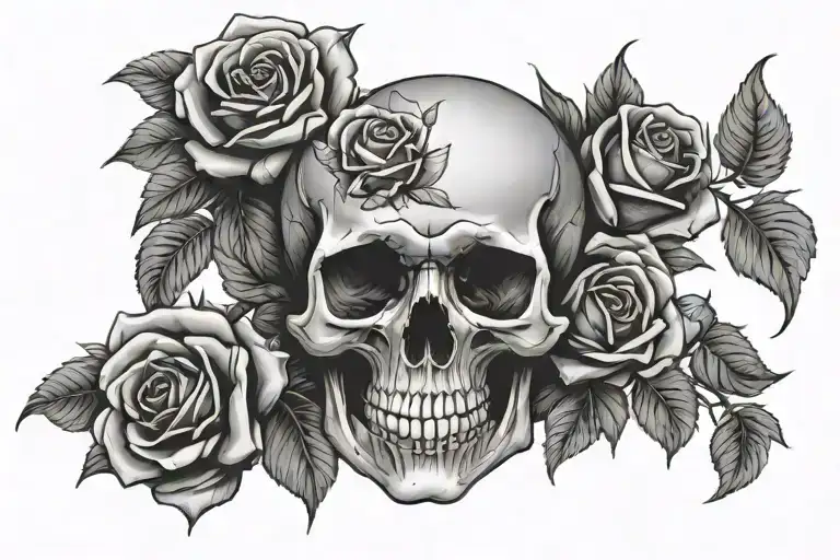 Skull And Roses