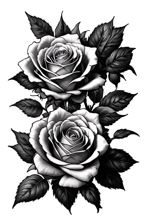 Space Roses Intertwined