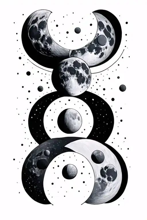 Cresent Moon Phases Lining