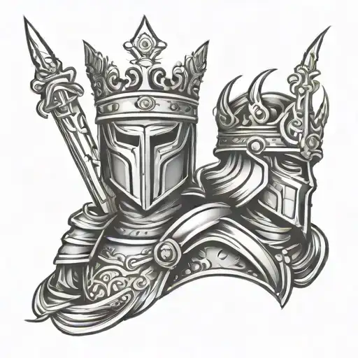 Princess Crown And Knight