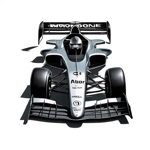 Monopost F1 Car Side Profile
