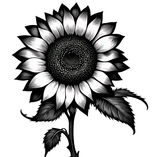 Sunflower With Heartbeat Stem