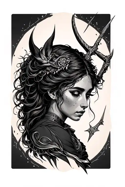 Mixed Sagittarius Woman