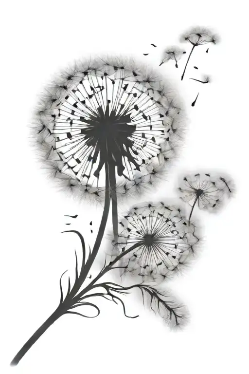 Dandelion Blowing