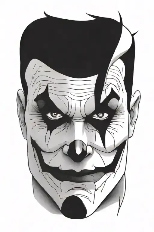 Joker Face Shiloutte