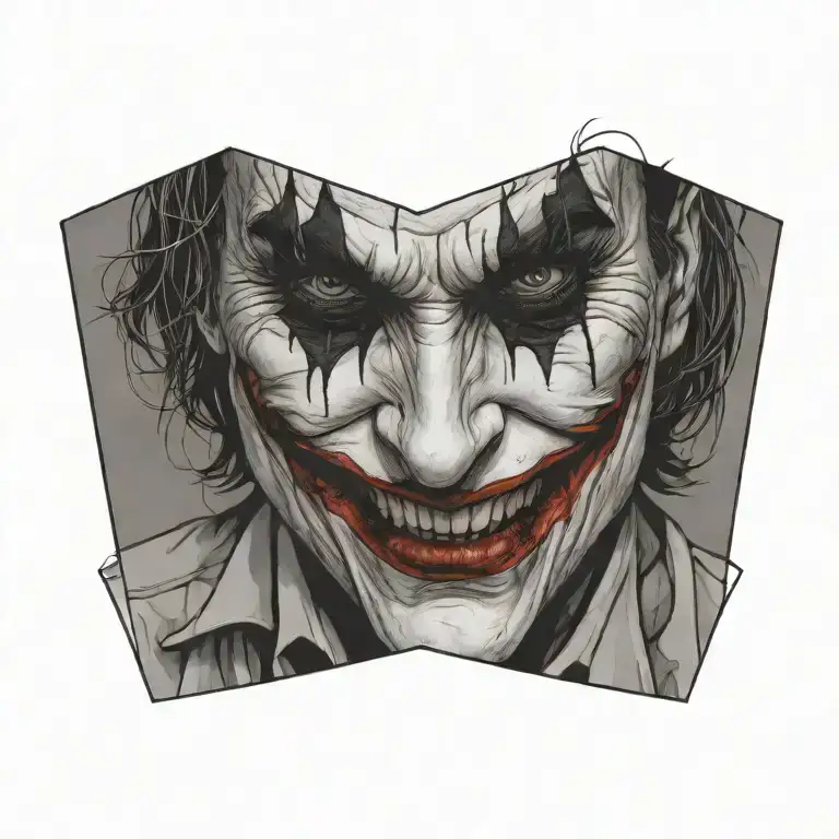 Joker Face Outline