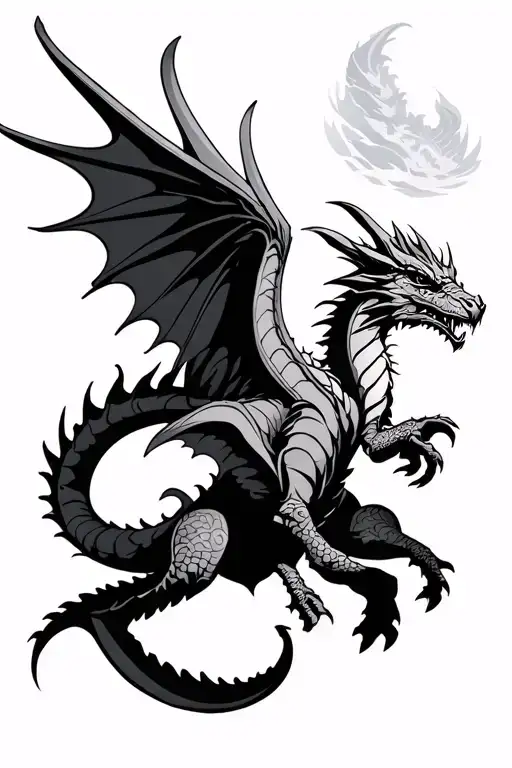 Viking Dragon Flying