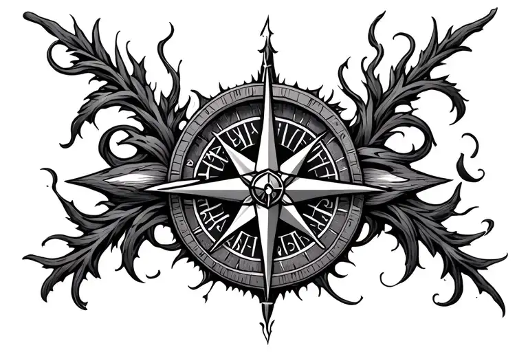 Skyrim Compass Vines Wrapped