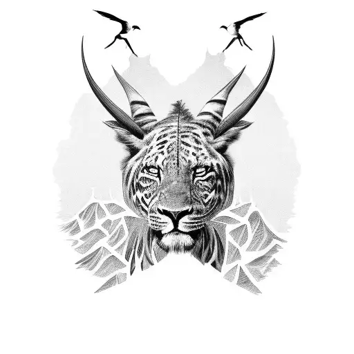 A Stack Of Books With African Animal Silhouettes Emerging From The Pages