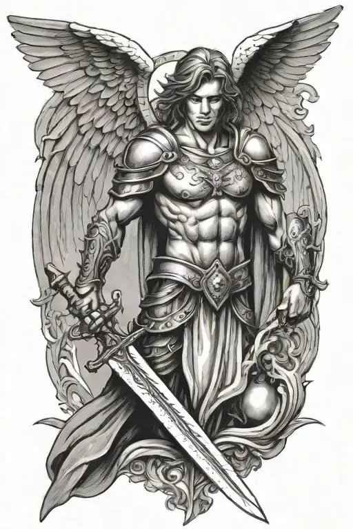 Warrior Angel With Sword