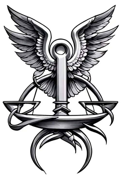 Libra Symbol Intertwined