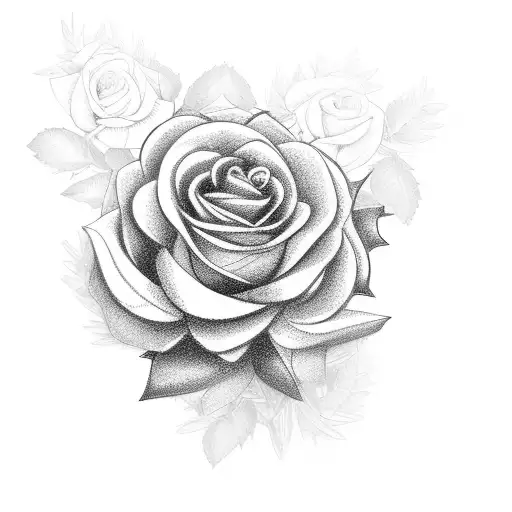 Lebanese Cedar Tree And English Rose