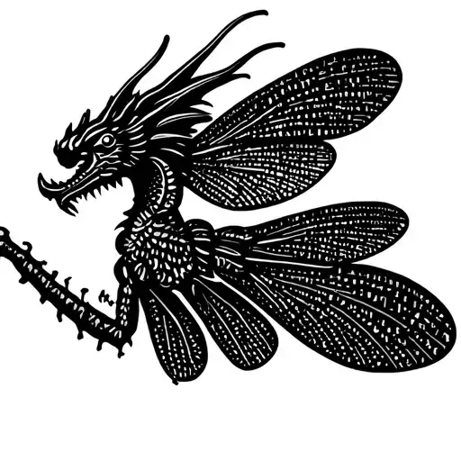 Morse Code Shaped Like A Dragon Fly