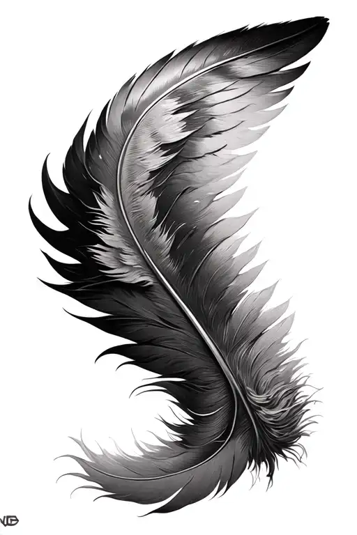 Wing Feather Transfer To Metal And Then To Shards