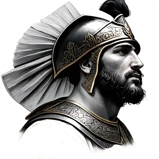 Roman Soldier In Formation