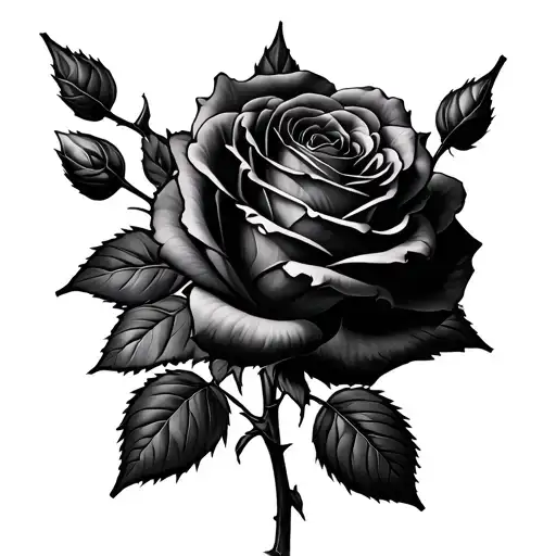 Black Roses And Lighting And Thorns