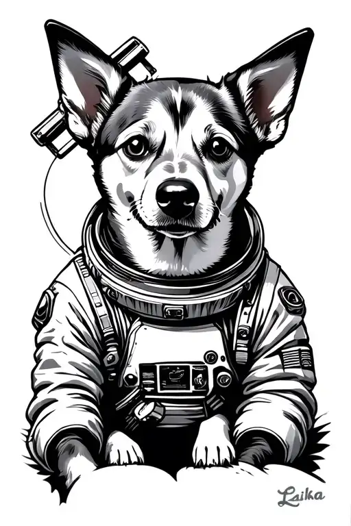 Laika Astronaut Dog Saint