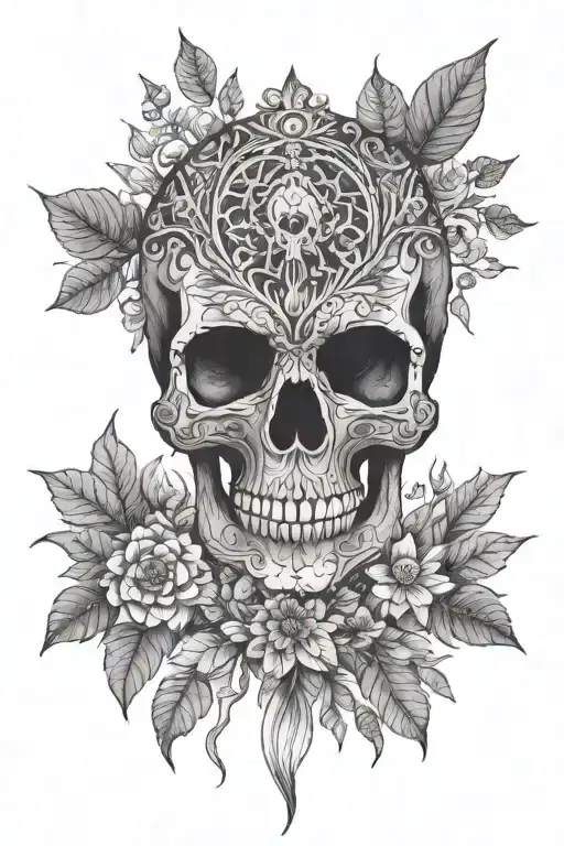 Skull Forest Mandala