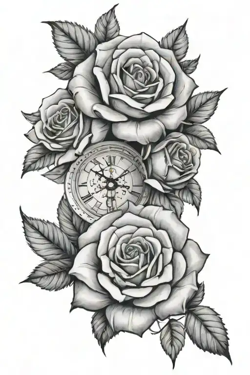 Roses And Roman Numerals