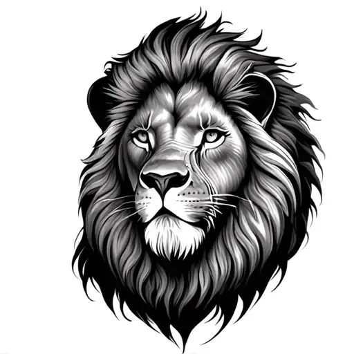 Lion With Third Eye In Middle Of Forehead