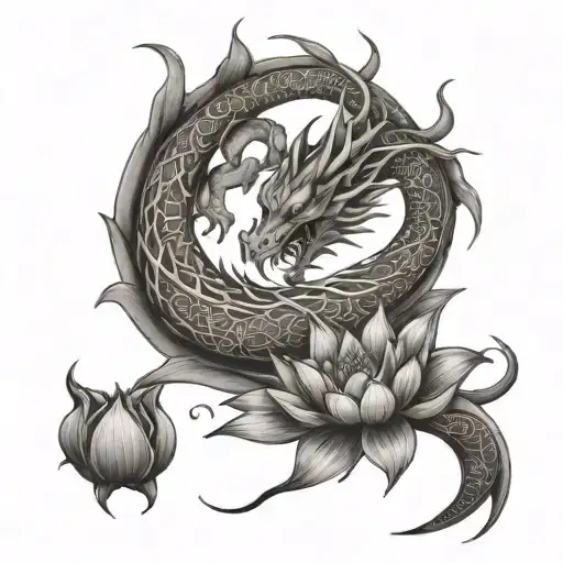 Dragon And Lotus