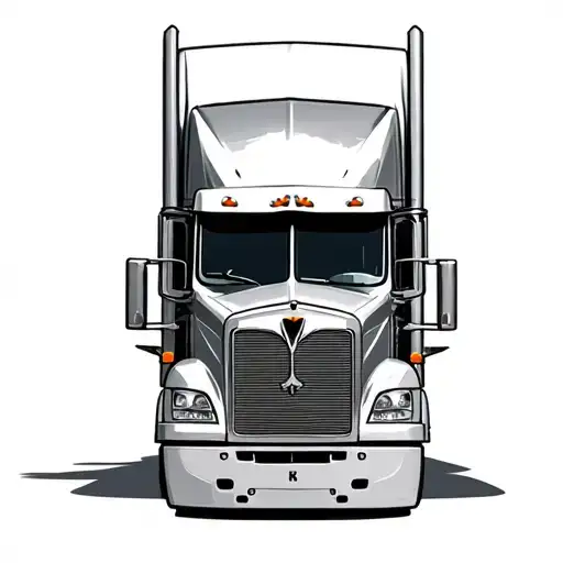 Semi Truck With Skull