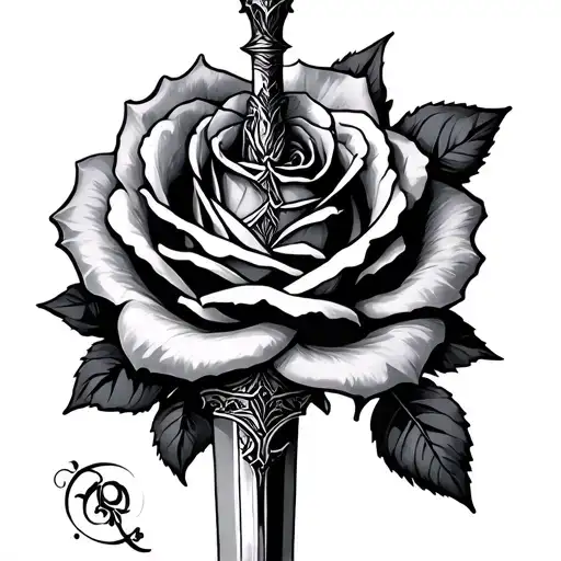 Dagger In Rose