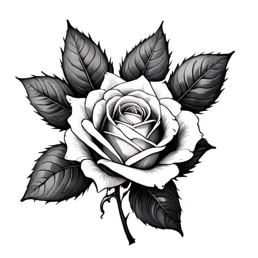 Rose Leaves And Follar