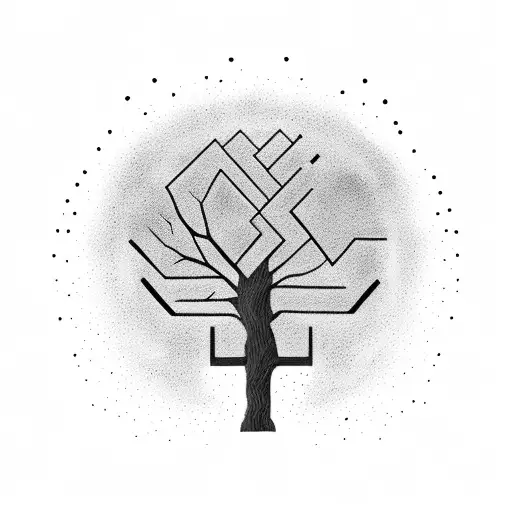 A Family Tree With Each Member Represented By A Different Coding Language Symbol