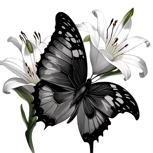 Lily And Butterfly