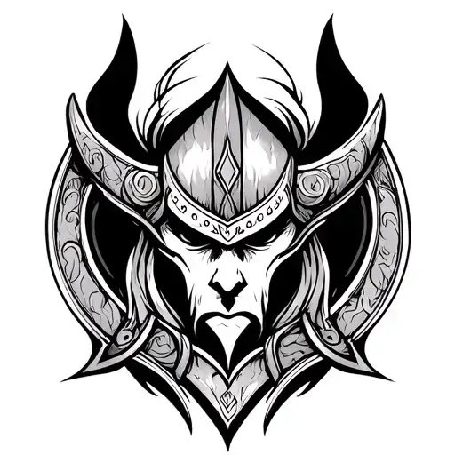 Create A Full Neck And Chest Tattoo Design In Viking Symbol Style