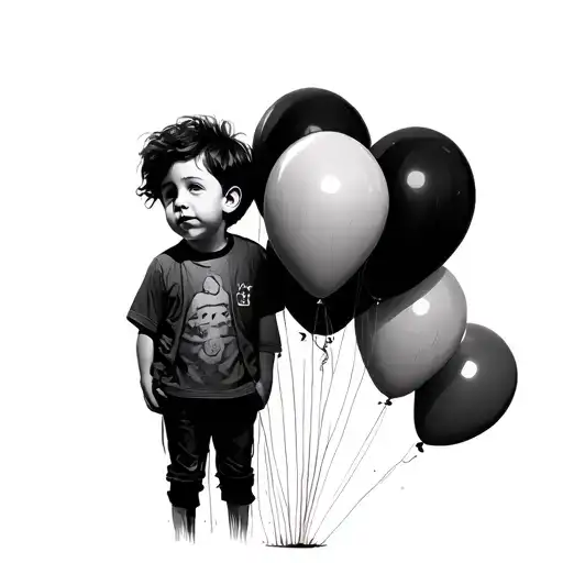 Banksy Baloon Boy With Dad