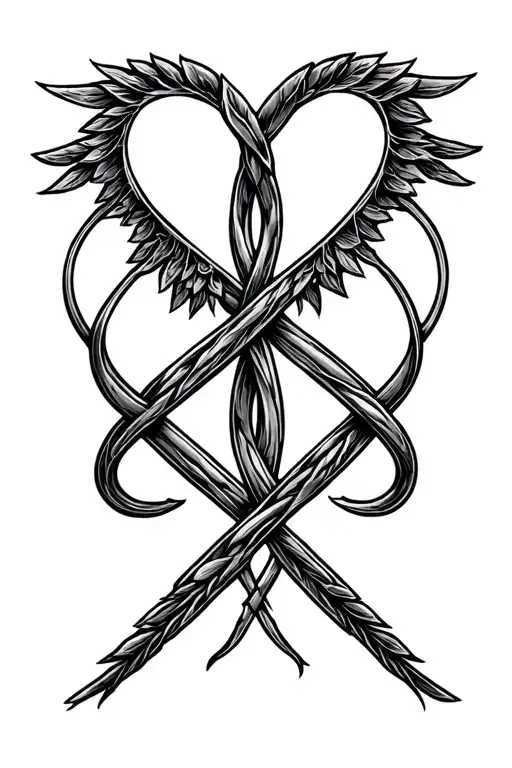 Libra Symbol Intertwined Infinity Symbols