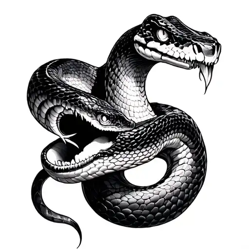 Snake Head Getting Cut Off